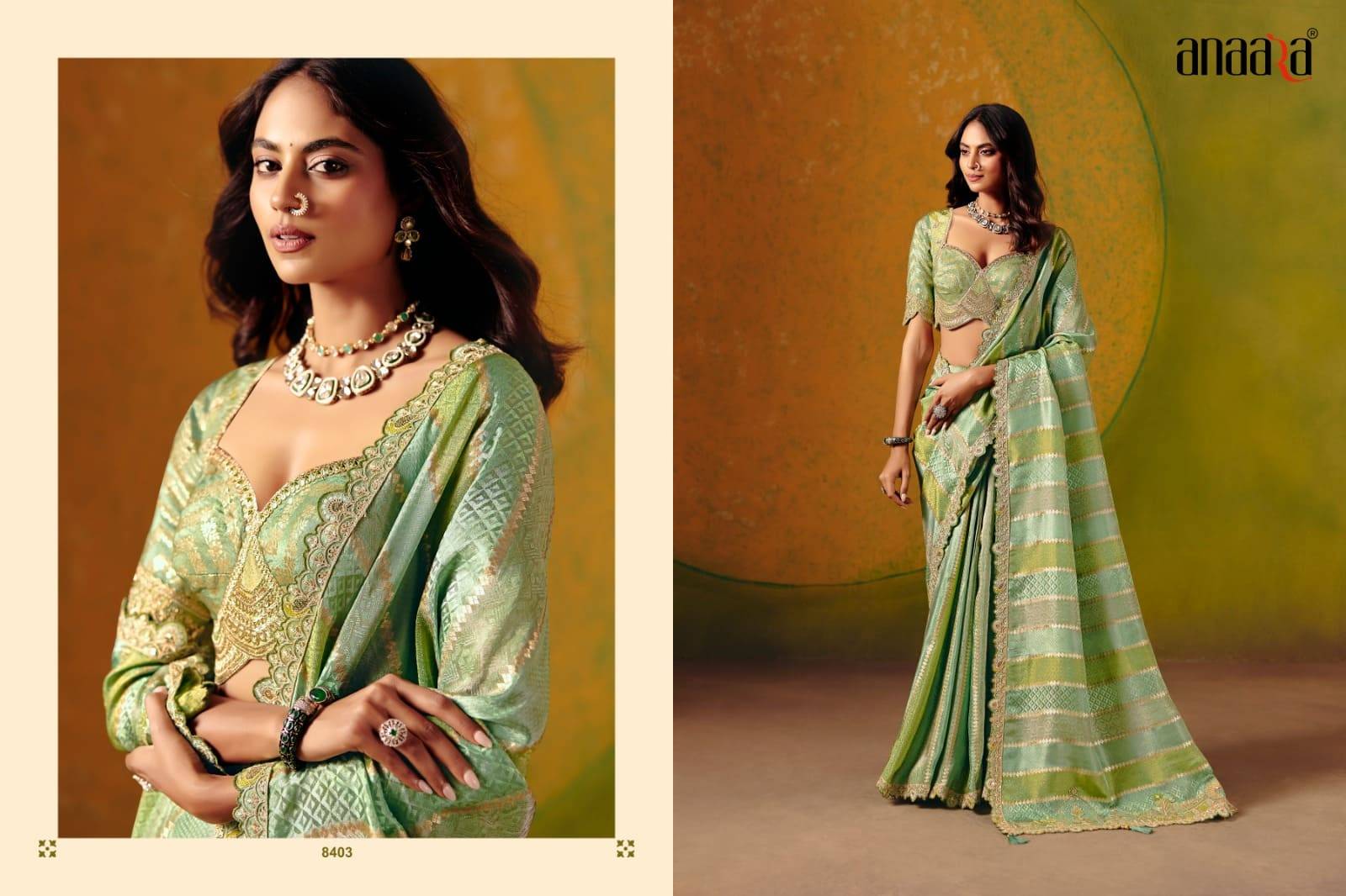 Anaara-8400 Series By Tathastu 8401 to 8408 Series Indian Traditional Bridal Wear Collection Beautiful Stylish Fancy Colorful Party Wear & Occasional Wear Silk Sarees At Wholesale Price